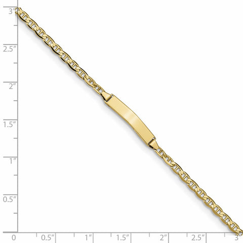 10k Anchor Link ID Bracelet-WBC-10LID68-7