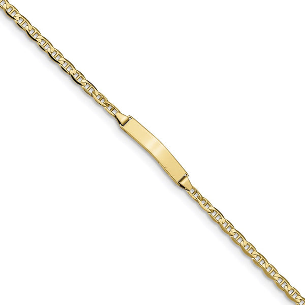 10k Anchor Link ID Bracelet-WBC-10LID68-7