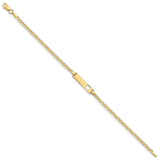 10k Flat Anchor Link ID Bracelet-WBC-10LID9-7