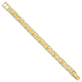 10k 10.0mm NUGGET Bracelet-WBC-10N10-8