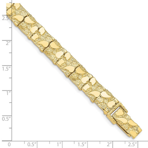 10k 10.0mm NUGGET Bracelet-WBC-10N10-8