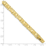 10k 7.0mm NUGGET Bracelet-WBC-10N7-7