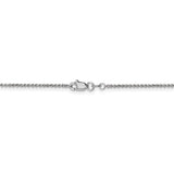 10k WG 1.4mm Cable Chain Anklet-WBC-10PE137-10