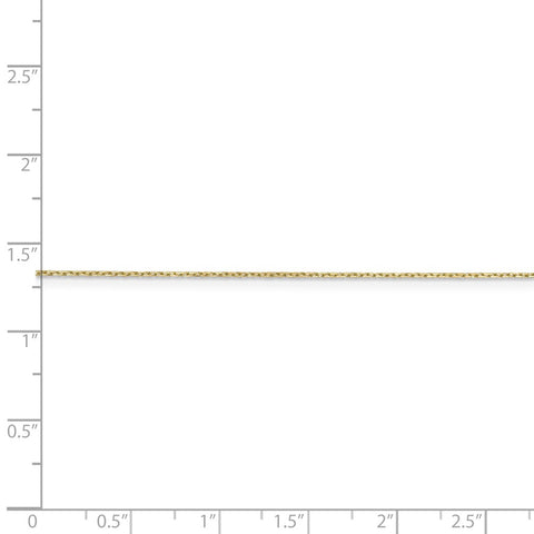 10k .8mm D/C Cable with Spring Ring Clasp Chain-WBC-10PE41-24