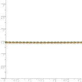 10k 2mm D/C Quadruple Rope Chain Anklet-WBC-10QT016-9