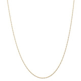 14k 1mm Carded Singapore Chain-WBC-10SY-18