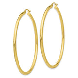 10K Polished 2.5mm Tube Hoop Earrings-WBC-10T928