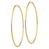 10k Polished Endless Tube Hoop Earrings-WBC-10T969