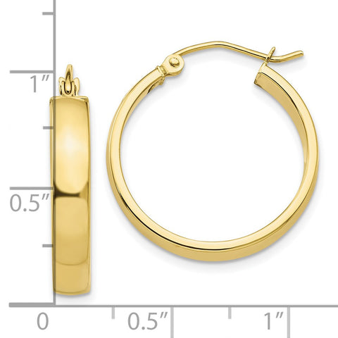 10k Polished Hoop Earring-WBC-10T986