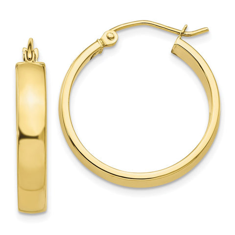 10k Polished Hoop Earring-WBC-10T986