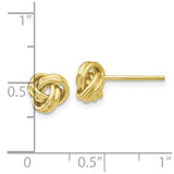 10k Love Knot Post Earrings-WBC-10TM705