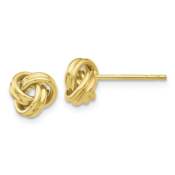 10k Love Knot Post Earrings-WBC-10TM705