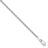 10k White Gold 1.6mm D/C Machine Made Rope Chain-WBC-10W014-7