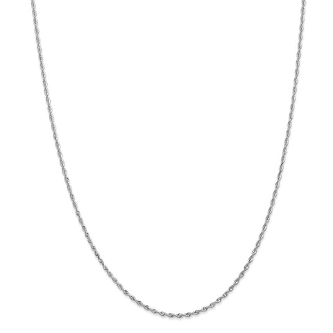 10k White Gold 1.85mm D/C Quadruple Rope Chain-WBC-10WQT014-16