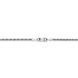 10k White Gold 2mm D/C Quadruple Rope Chain-WBC-10WQT016-7