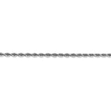 10k White Gold 2.75mm D/C Quadruple Rope Chain-WBC-10WQT021-22