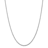 10k White Gold 2.75mm D/C Quadruple Rope Chain-WBC-10WQT021-22