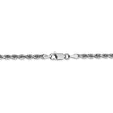 10k White Gold 3mm D/C Quadruple Rope Chain-WBC-10WQT023-8