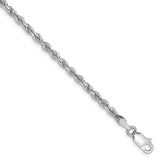 10k White Gold 3mm D/C Quadruple Rope Chain-WBC-10WQT023-8