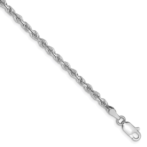 10k White Gold 3mm D/C Quadruple Rope Chain-WBC-10WQT023-7