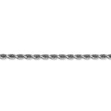 10k White Gold 3.35mm D/C Quadruple Rope Chain-WBC-10WQT025-18