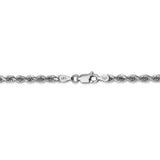 10k White Gold 3.35mm D/C Quadruple Rope Chain-WBC-10WQT025-18