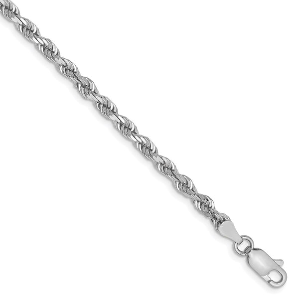 10k White Gold 3.35mm D/C Quadruple Rope Chain-WBC-10WQT025-7