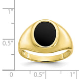 10k Onyx Mens Ring-WBC-10X21