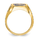 10k Gents Ring pre polished Mounting-WBC-10X27B