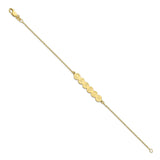 10K 6 Letter Bubble Bracelet-WBC-10XNA1311Y