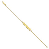 10K 5 Letter Bubble Bracelet-WBC-10XNA1312Y