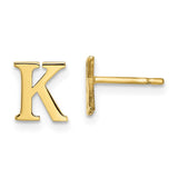 10K Polished Initial Letter K 