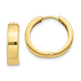 10k Yellow Gold Square Hinged Hoop Earrings-WBC-10Y7910
