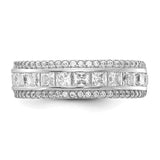 10K Tiara Collection White Gold Polished CZ Ring-WBC-10YC378W