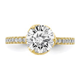 10K Tiara Collection Polished CZ Ring-WBC-10YC385