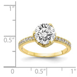 10K Tiara Collection Polished CZ Ring-WBC-10YC385