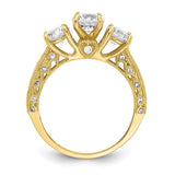 10K Tiara Collection Polished CZ Ring-WBC-10YC388