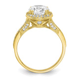 10K Tiara Collection Polished CZ Ring-WBC-10YC391