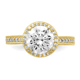 10K Tiara Collection Polished CZ Ring-WBC-10YC391