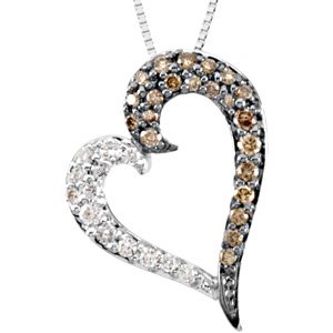 14K White 1/4 CTW Diamond Heart 18" Necklace-67019:101:P-ST-WBC