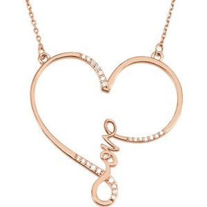 14K Rose 1/8 CTW Diamond Infinity-Inspired Love Heart 18" Necklace-85506:60001:P-ST-WBC