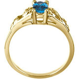 14K Yellow December Imitation Birthstone Ring -19335:158535:P-ST-WBC