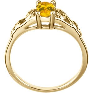 14K Yellow November Imitation Birthstone Ring -19335:158527:P-ST-WBC