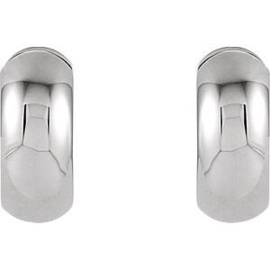 Sterling Silver 16.75 mm Hinged Earrings-21648:234304:P-ST-WBC