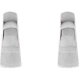 14K White 10.25 mm Hinged Earrings-21644:10026:P-ST-WBC
