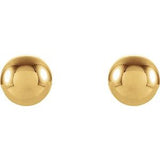 14K Yellow 5 mm Ball Stud Earrings-23932:60011:P-ST-WBC