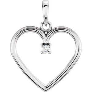 14K White .03 CTW Diamond Heart Pendant-85895:101:P-ST-WBC