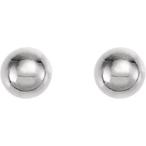 Titanium 4 mm Ball Stud Piercing Earrings  -21520:2315240:P-ST-WBC