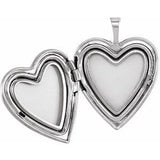 Sterling Silver 21x19.25 mm Heart Mom Locket with Color-R41626:60001:P-ST-WBC