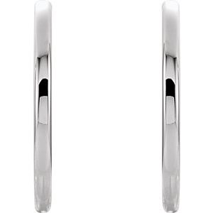 14K White 29 mm Hinged Hoop Earrings-22071:10007:P-ST-WBC